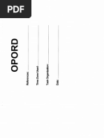 5 Paragraph Op Order | PDF