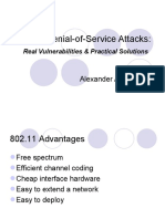 802.11 Denial-of-Service Attacks:: Luat Vu Alexander Alexandrov
