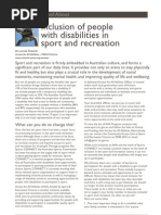 Download Inclusion of People With Disabilities in Sport and Recreation by Down Syndrome Victoria SN56249954 doc pdf