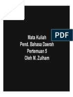 Fonologi Bahasa Bugis (Pert. 5)