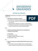 CUESTIONARIO DE HISTORIA DL DERECHO 3TH