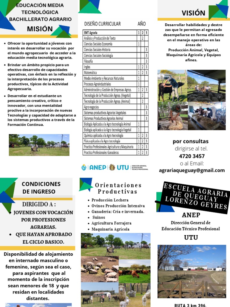 Escuela Agraria de QUEGUAY Lorenzo Geyres PDF