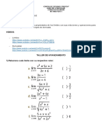 Taller (Limites - Derivadas) - 6