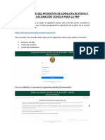 Manual de Uso Del Aplicativo de Consulta de Fecha y Sede de Vacunación Covid19 para La PNP