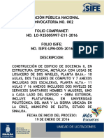 Construcción Aulas Docencia II UPMS