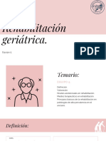 Rehabilitación Geriátrica