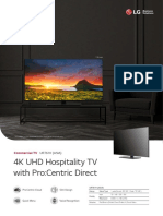 4K UHD Hospitality TV With Pro:Centric Direct: UR761H (ASIA)