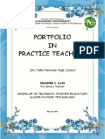 Portfolio IN Practice Teaching: Sto. Niño National High School