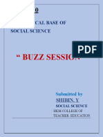 " Buzz Session ": Theoretical Base of Social Science