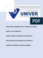 Tarea No 2.1 Proceso Del Desarrollo Del Producto