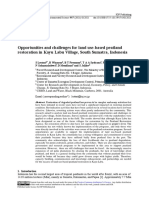 Opportunities and Challenges For Land Use-Based Peatland Restoration in Kayu Labu Village, South Sumatra, Indonesia