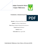 Tecnológico Nacional de México Campus Villahermosa: Formulación y Evaluación de Proyectos