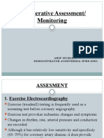 Pre-Operative Assessment/ Monitoring: Arif Hussain Demonstrator Anesthesia Ipms-Kmu