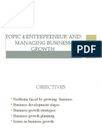 Topic 4:entrepreneur and Managing Business Growth