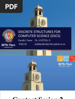 Discrete Structures For Computer Science (DSCS) : BITS Pilani