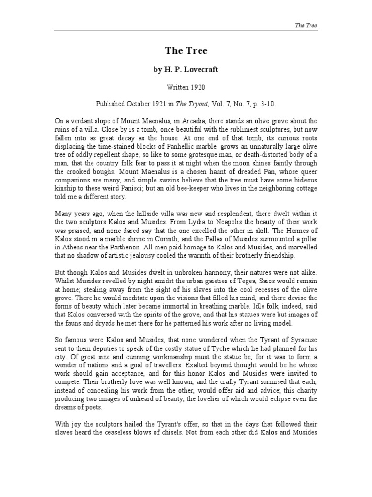 The Tree | PDF