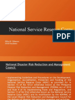 National Service Reserve Corps: Eillen B. Villamera NSTP Facilitator