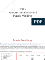 Unit V Powder Metallurgy and Plastic Moulding