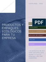 Productos Y Empaques Ecológicos para Tu Empresa: CATÁLOGO - 2022
