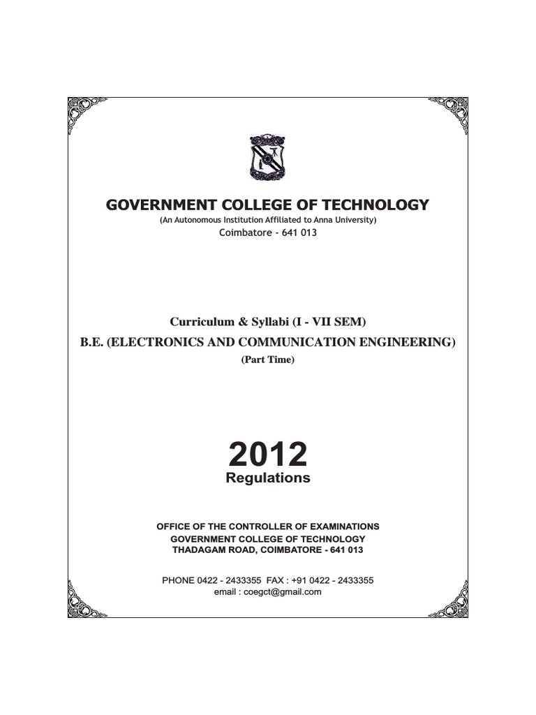 Ece Part Time Courses