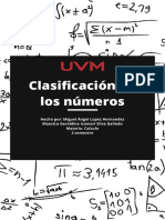 Clasificación de Los Números.