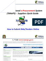 Quick Guide For Suppliers - How To Submit Bids Online