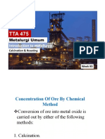 Pirometalurgi 1 (Calcination Roasting)