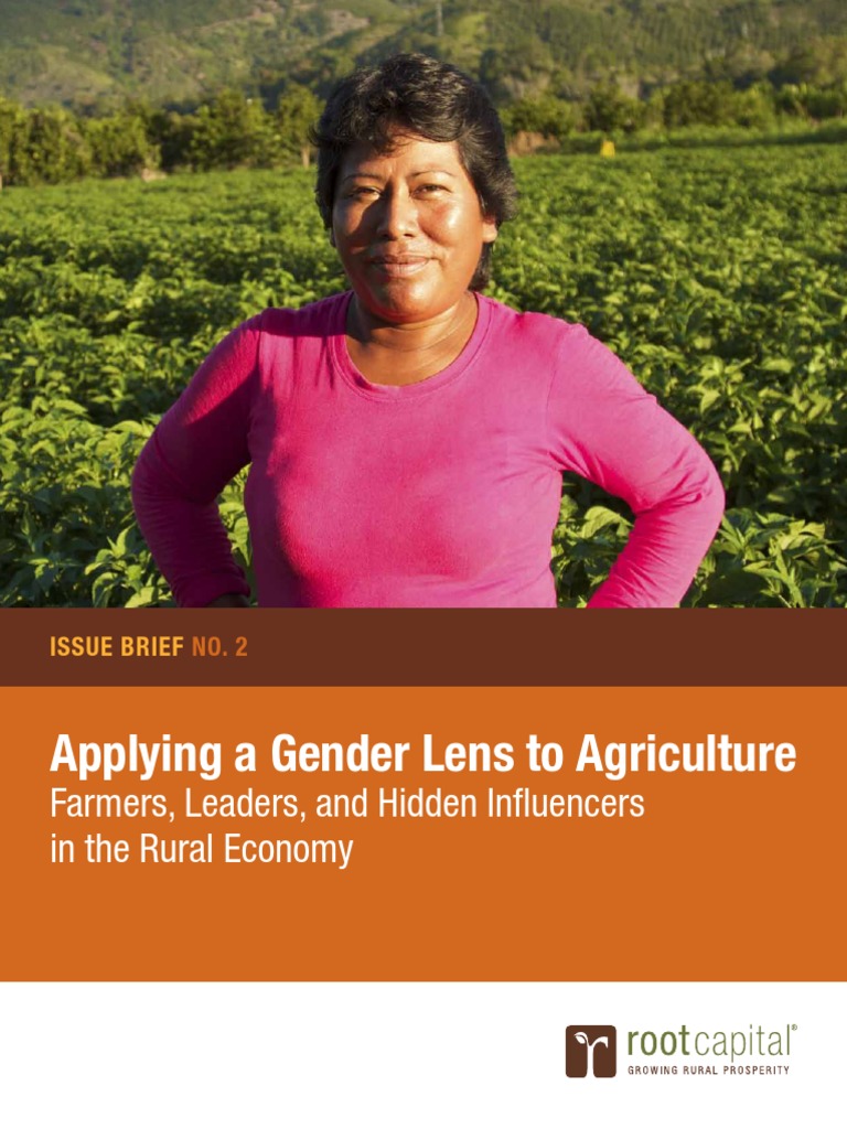 Gender Lens in Agriculture Insights | PDF | Smallholding | Employment