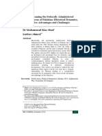 Mainstreaming The Federally Administered Tribal Areas of Pakistan: Historical Dynamics, Prospective Advantages and Challenges