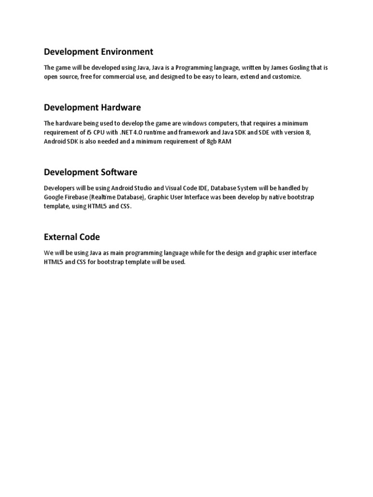 Development Environment | PDF