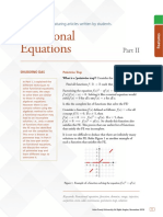 Functional Equations: Student Corner - Featuring Articles Written by Students