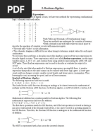 2: Boolean Algebra: 2.1 Need For Boolean Expressions