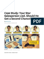 Case Study - Your Star Salesperson Lied