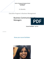 Business Communication For Managers: 11 Months Executive Program in Business Management