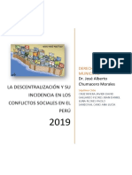 Regionalización y Conflictos Sociales