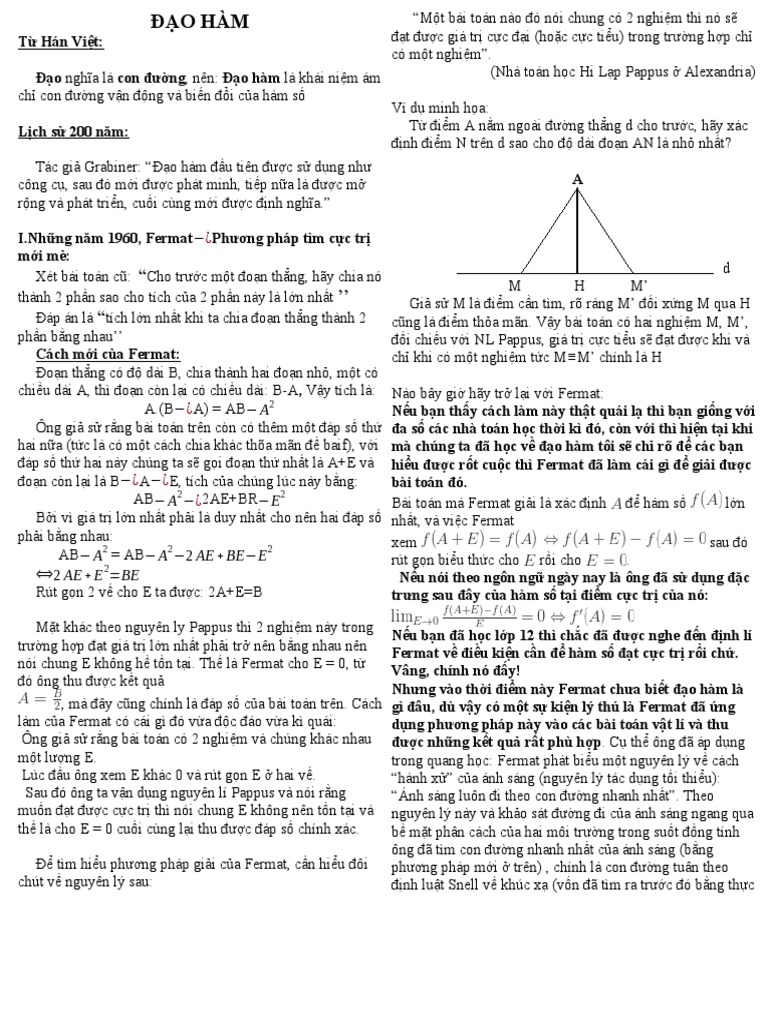 Đ o Hàm | PDF