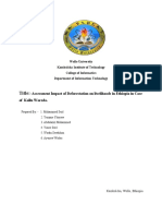Title:-: Assessment Impact of Deforestation On Livelihoods in Ethiopia in Case of Kallu Woreda