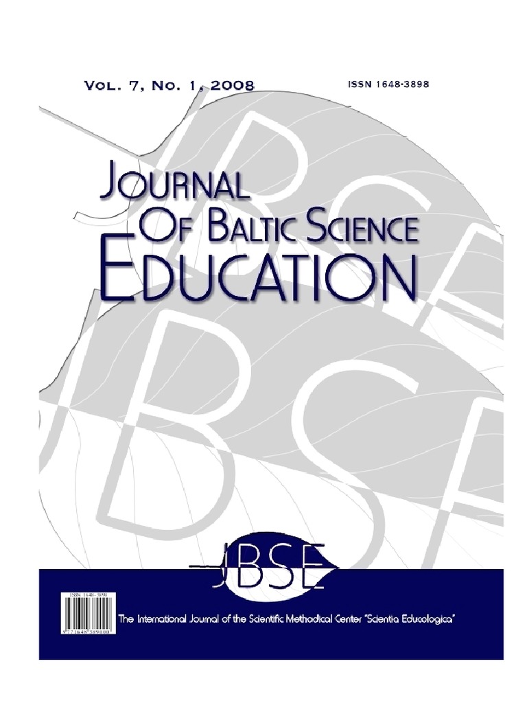 Journal of Baltic Science Education, Vol. 7, No. 1, 2008 PDF