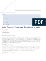 Process: Trademark Registration in India