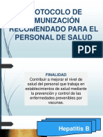 Protocolo de Inmunización Recomendado para El Personal de Salud PDF
