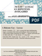 Hukum Gay - Lussac Dan Hipotesis Avogadro