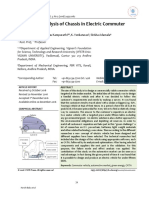 Design and Analysis of Chassis in Electric Commuter Vehicle