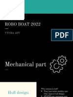 ROBO BOAT 2022 VYUHA ASV Mechanical & Electronic Systems