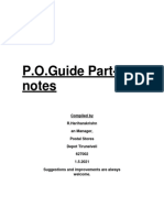 P.O.Guide Part-I Notes