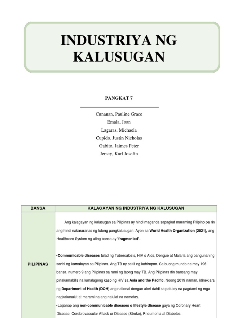 Pang Kalusugan | PDF