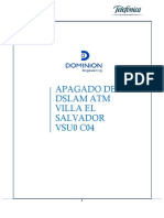 Apagado de Dslam Atm-Villa El Salvador C04 - Dom