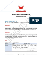 Insights IAS GS Analytica Sample Answers