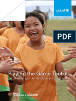 Playing The Game Toolkit - A Guide For Sport For Development Practitioners