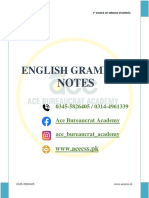 Ace English Grammar Notes Sentence Completion Questions