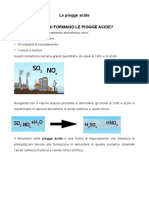 Piogge acide e cambiamento climatico